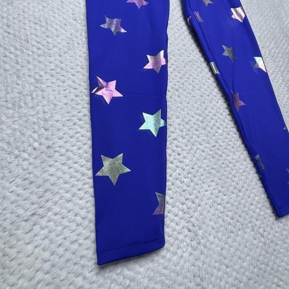 Nanette Lapore Play Compression Leggings Small Y2K Metallic starsm - Picture 11 of 13